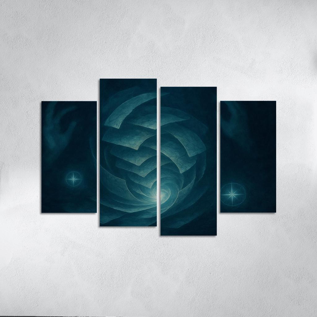 Cartography Of Quiet Storms abstract paintings frame