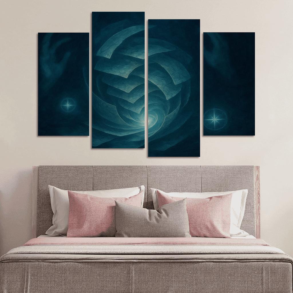 Cartography Of Quiet Storms abstract paintings frame