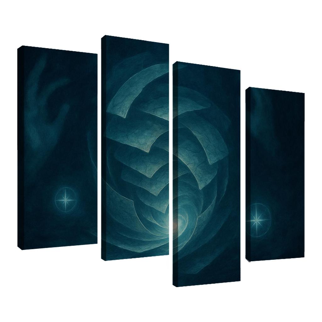 Cartography Of Quiet Storms abstract paintings frame