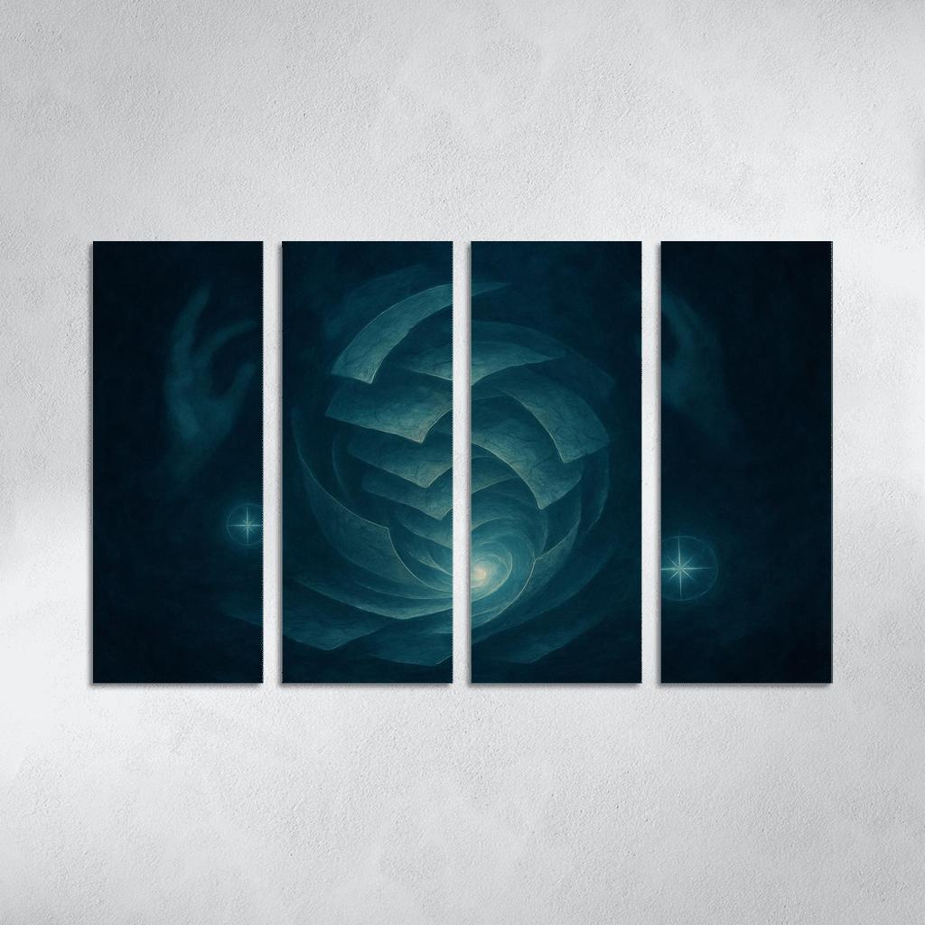 Cartography Of Quiet Storms abstract paintings frame