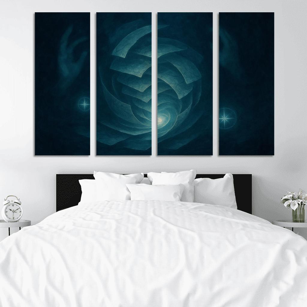 Cartography Of Quiet Storms abstract paintings frame