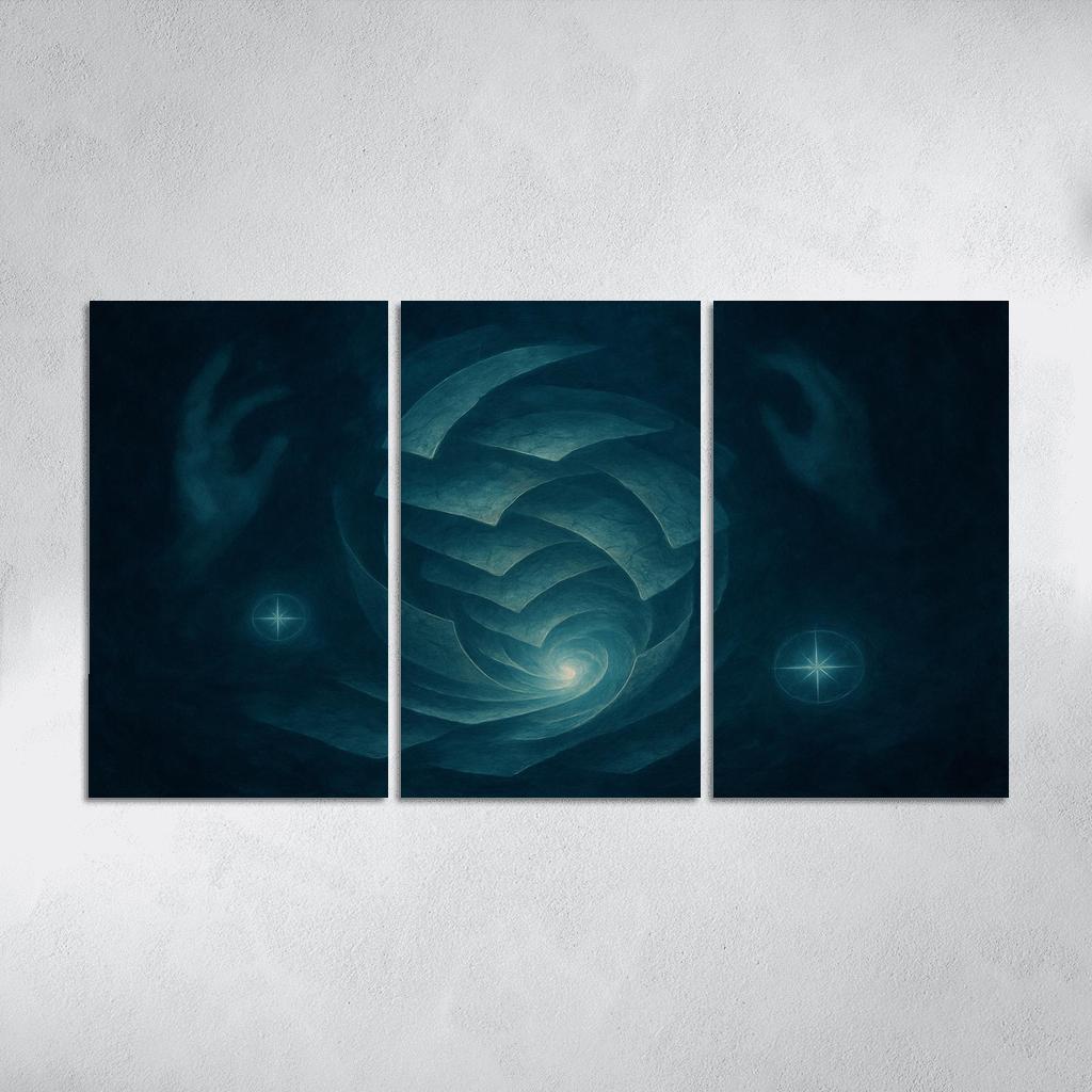 Cartography Of Quiet Storms abstract paintings frame