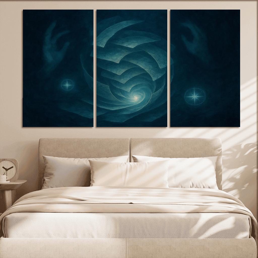 Cartography Of Quiet Storms abstract paintings frame