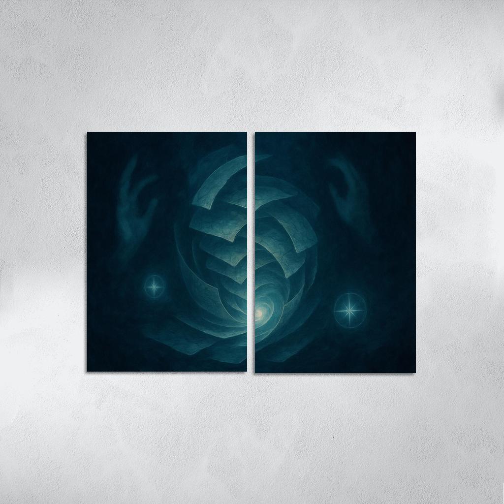 Cartography Of Quiet Storms abstract paintings frame