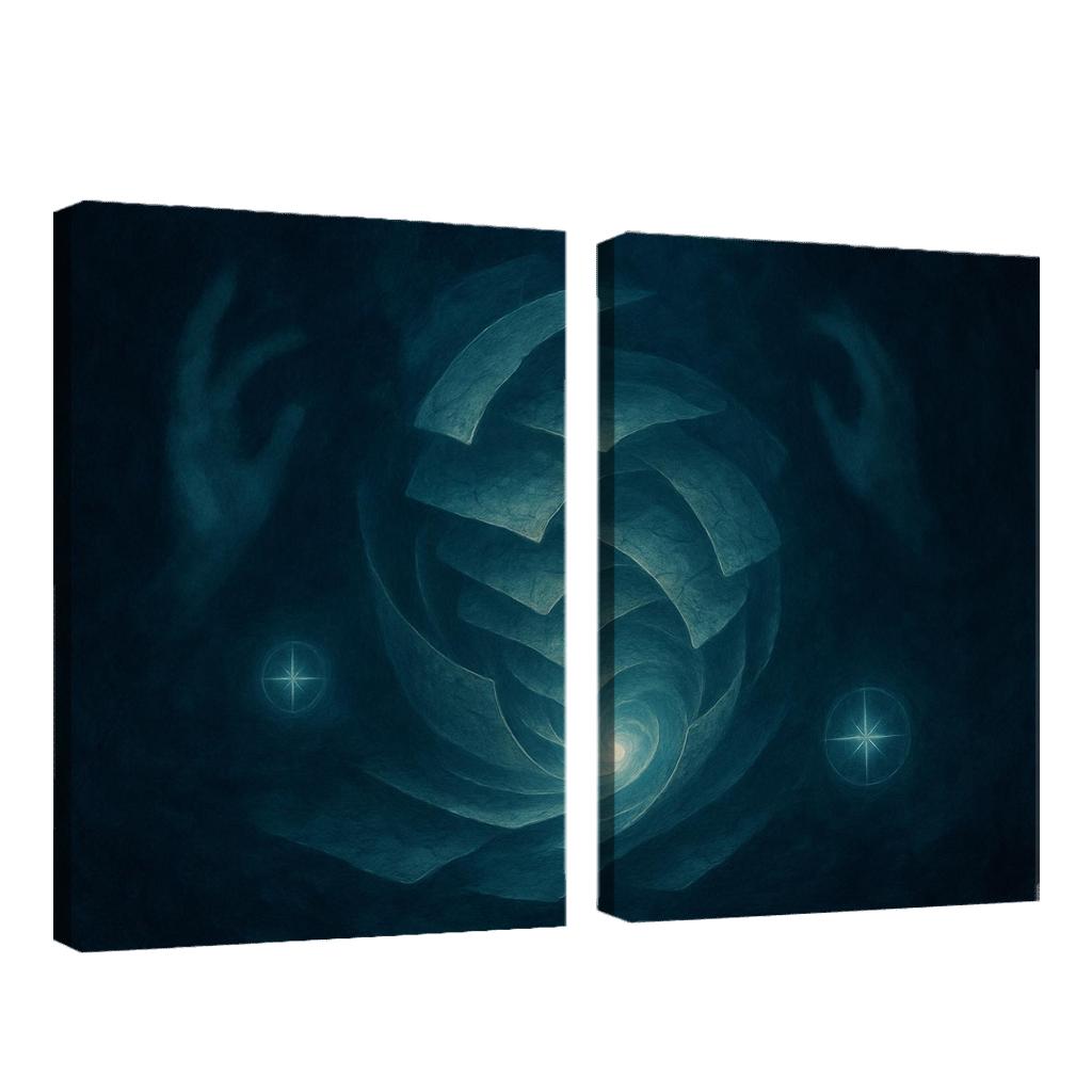 Cartography Of Quiet Storms abstract paintings frame