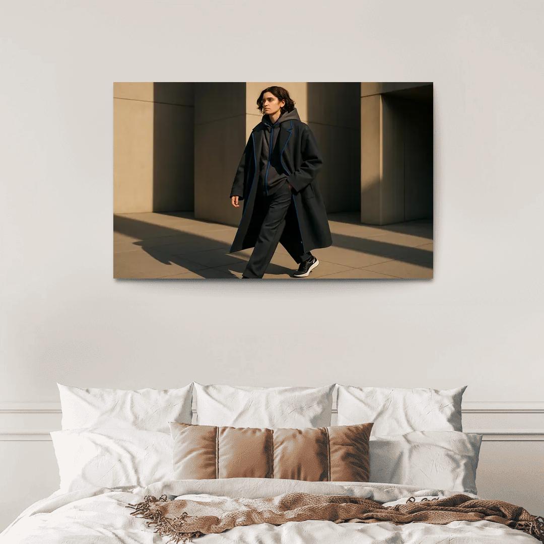 Chromatic Layered Monochrome Streetwear oil paintings frame