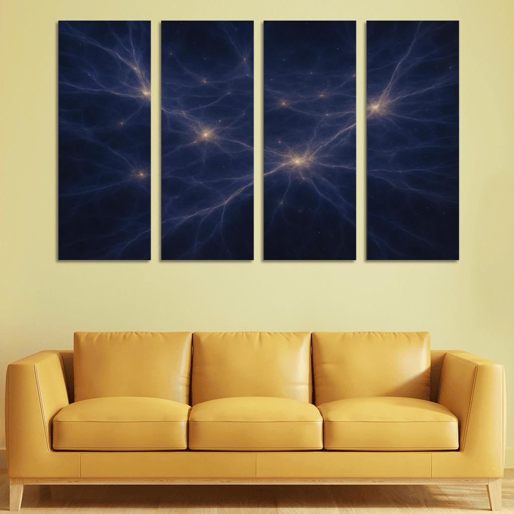 Whispers From The Cosmic Web modern paintings frame