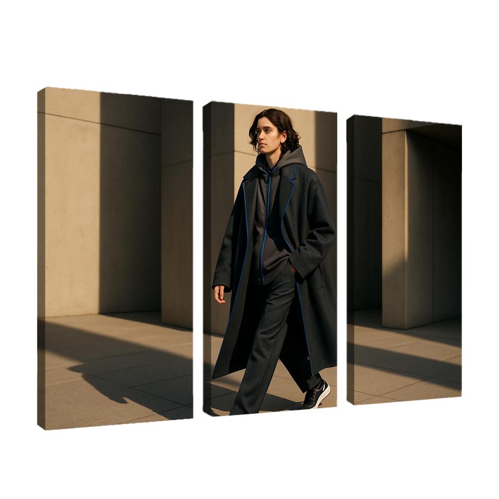 Chromatic Layered Monochrome Streetwear oil paintings frame