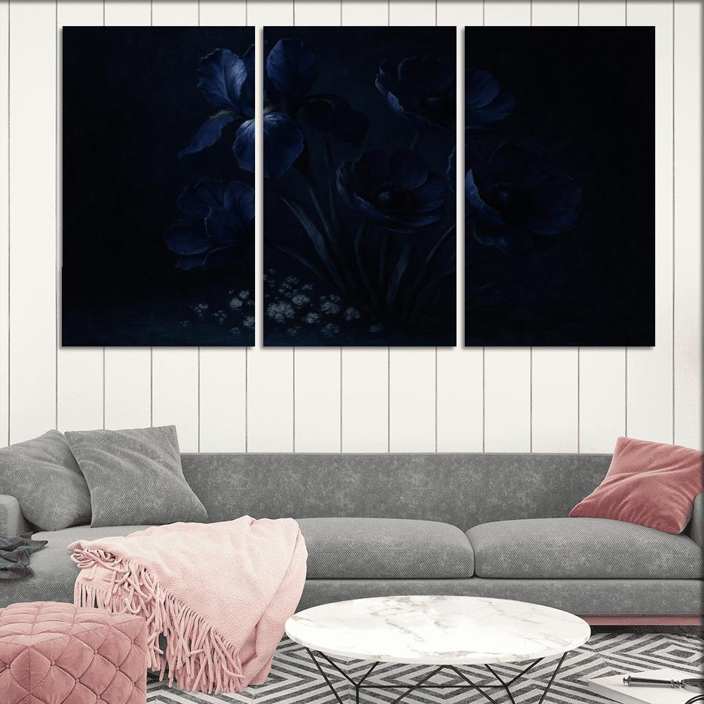 Nocturne Of Indigo Petals wall art