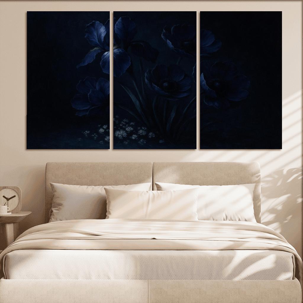 Nocturne Of Indigo Petals wall art
