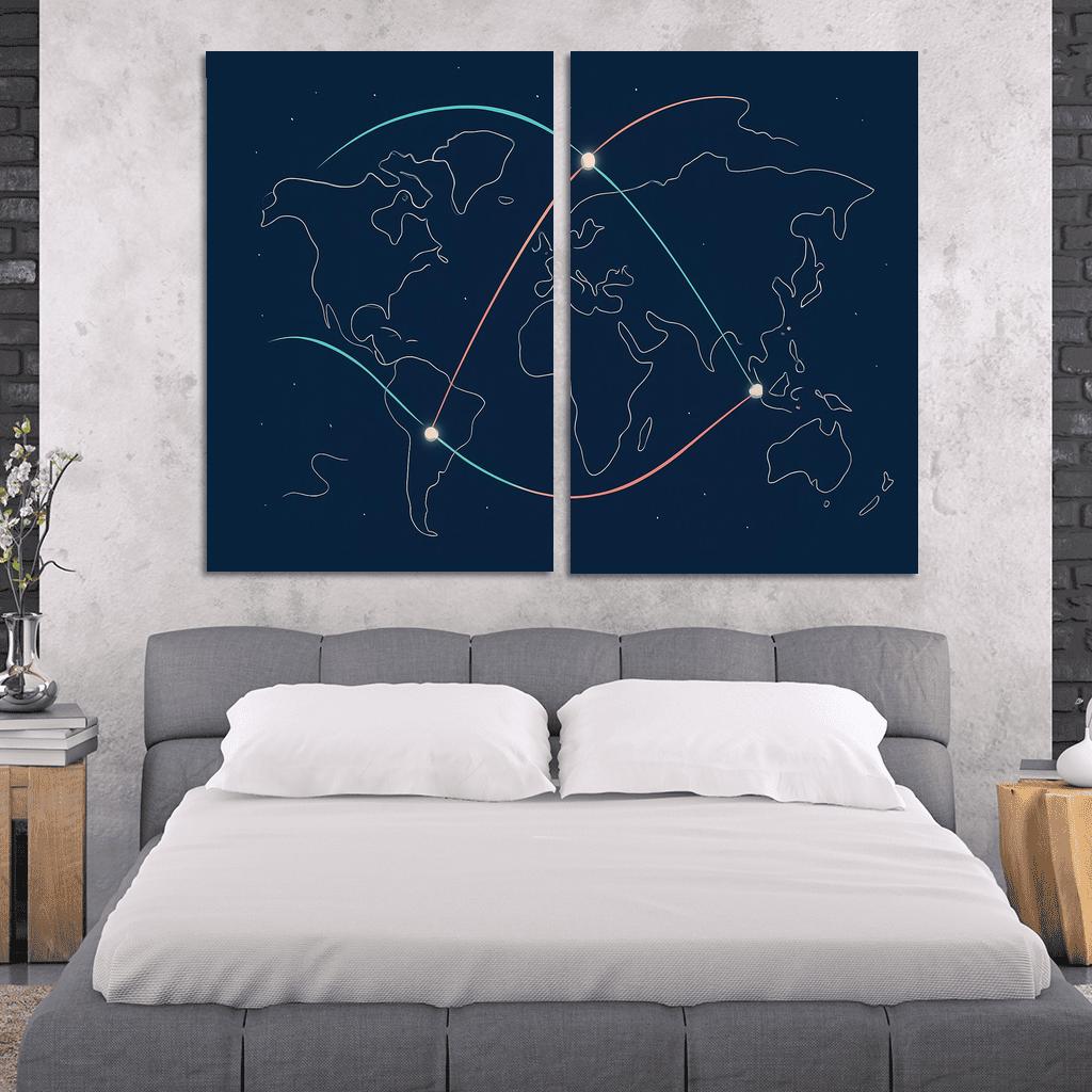 Celestial Crossing Currents custom paintings frame