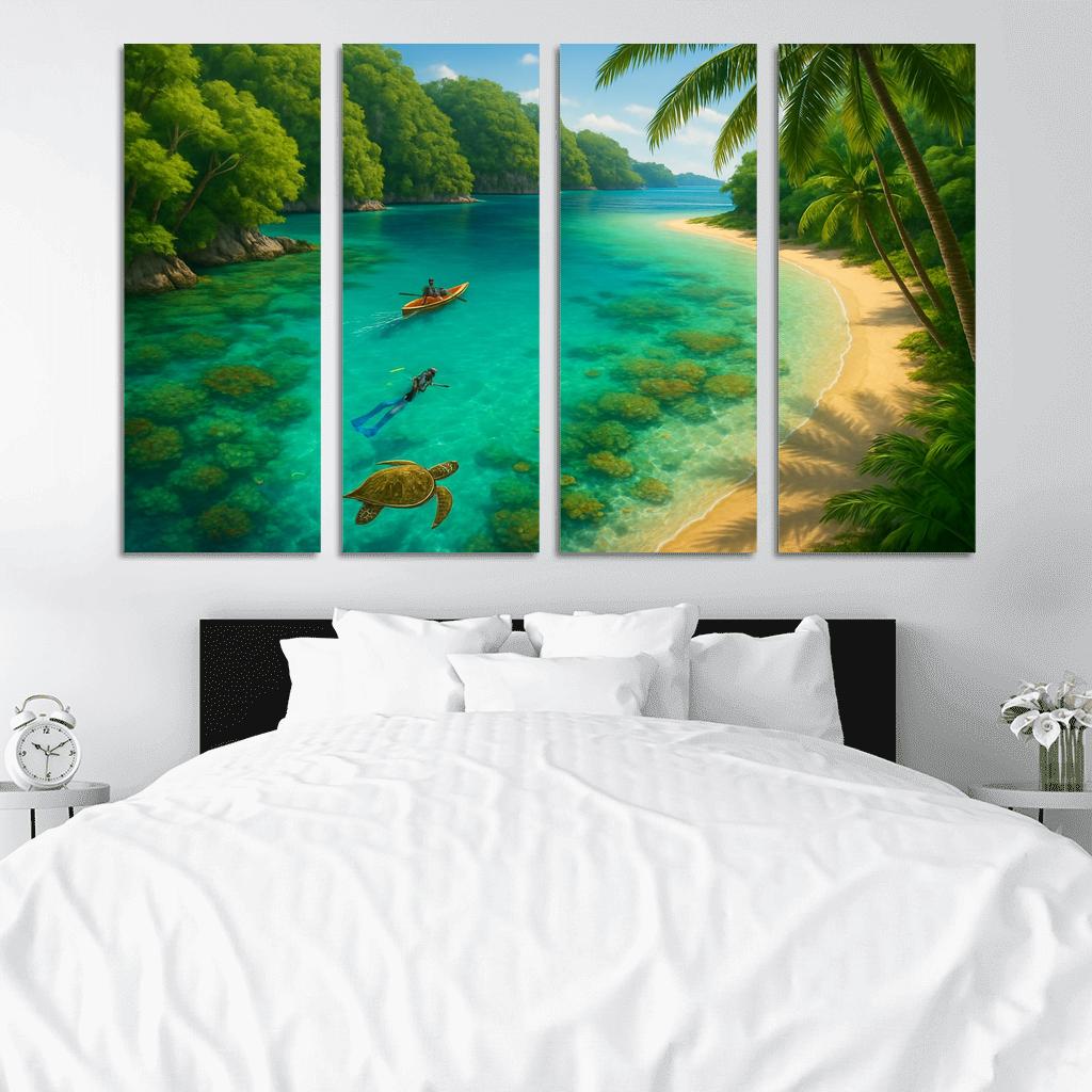 Turtleglass Lagoon wall art