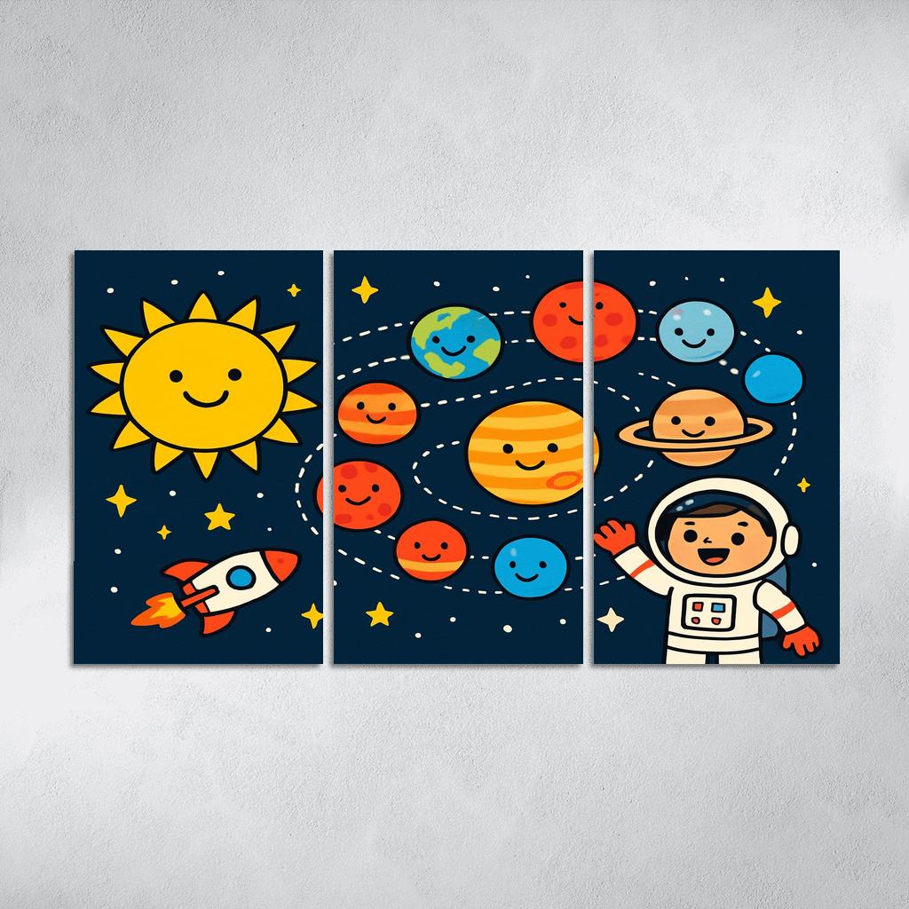 Planet Parade Playground modern paintings frame