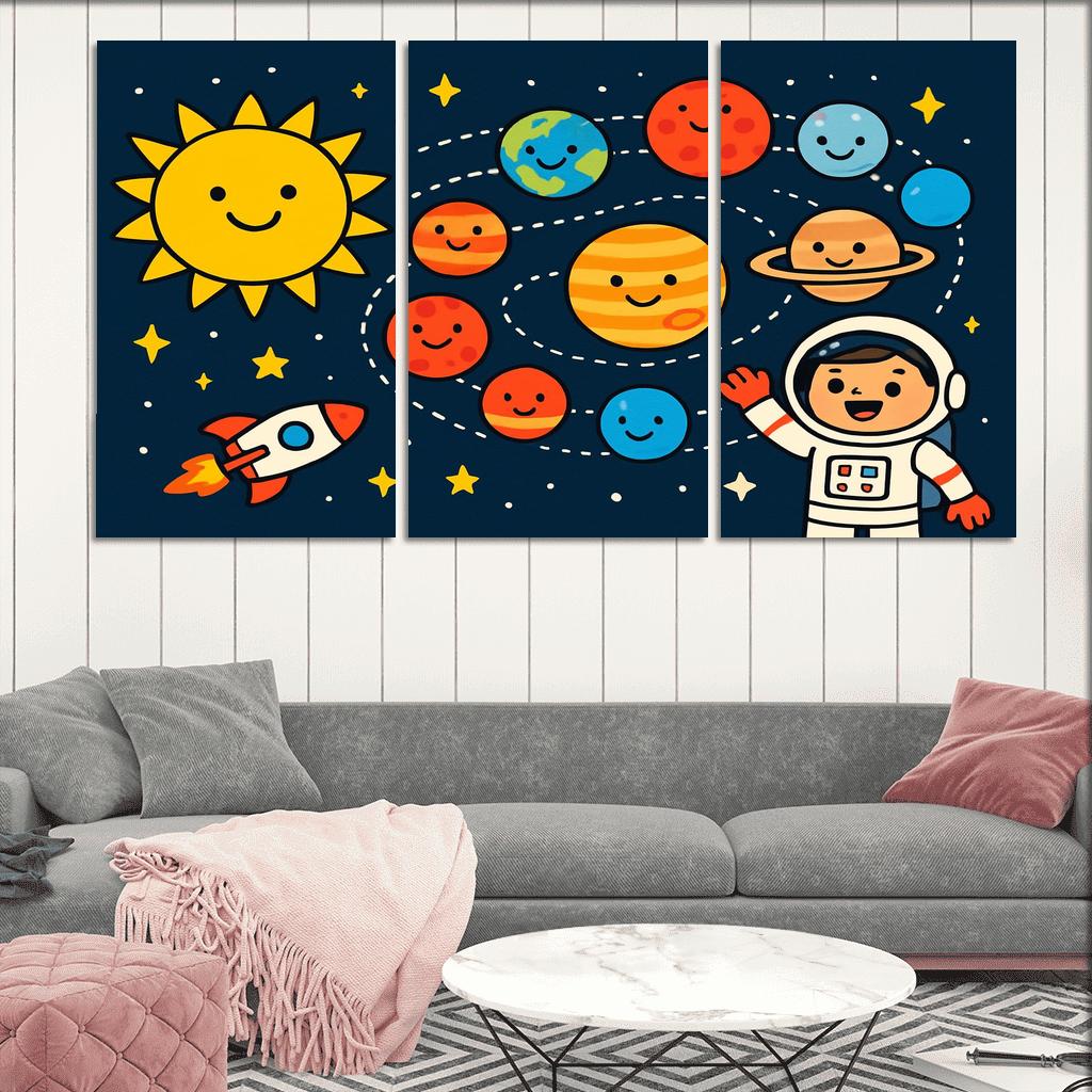 Planet Parade Playground modern paintings frame