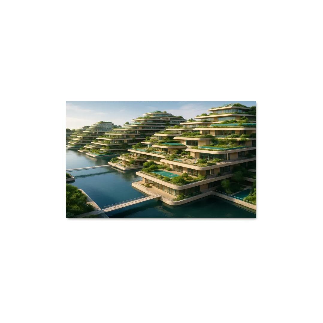 Amphibious Terraces Habitat wall art