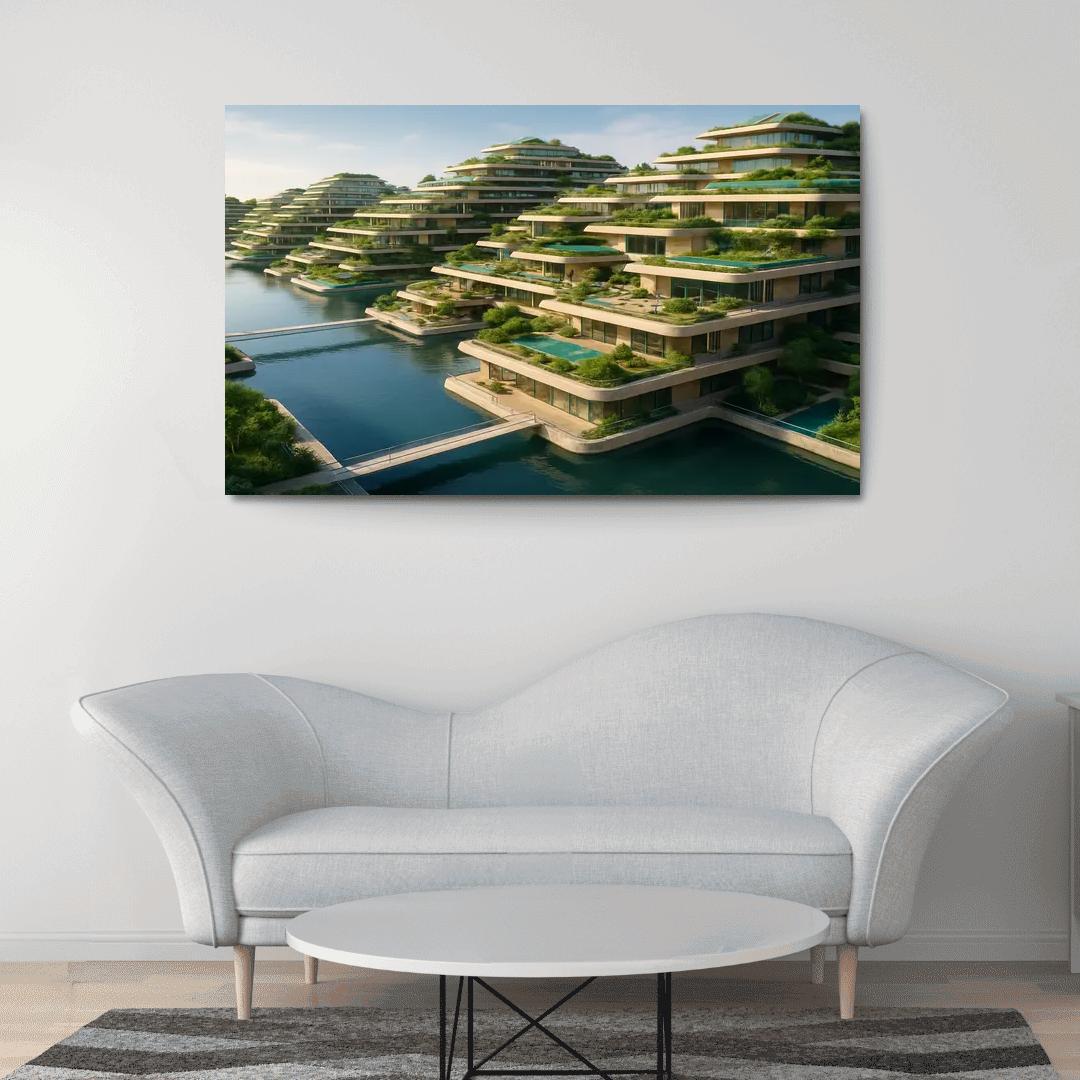 Amphibious Terraces Habitat wall art