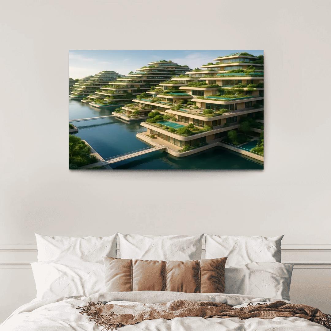 Amphibious Terraces Habitat wall art