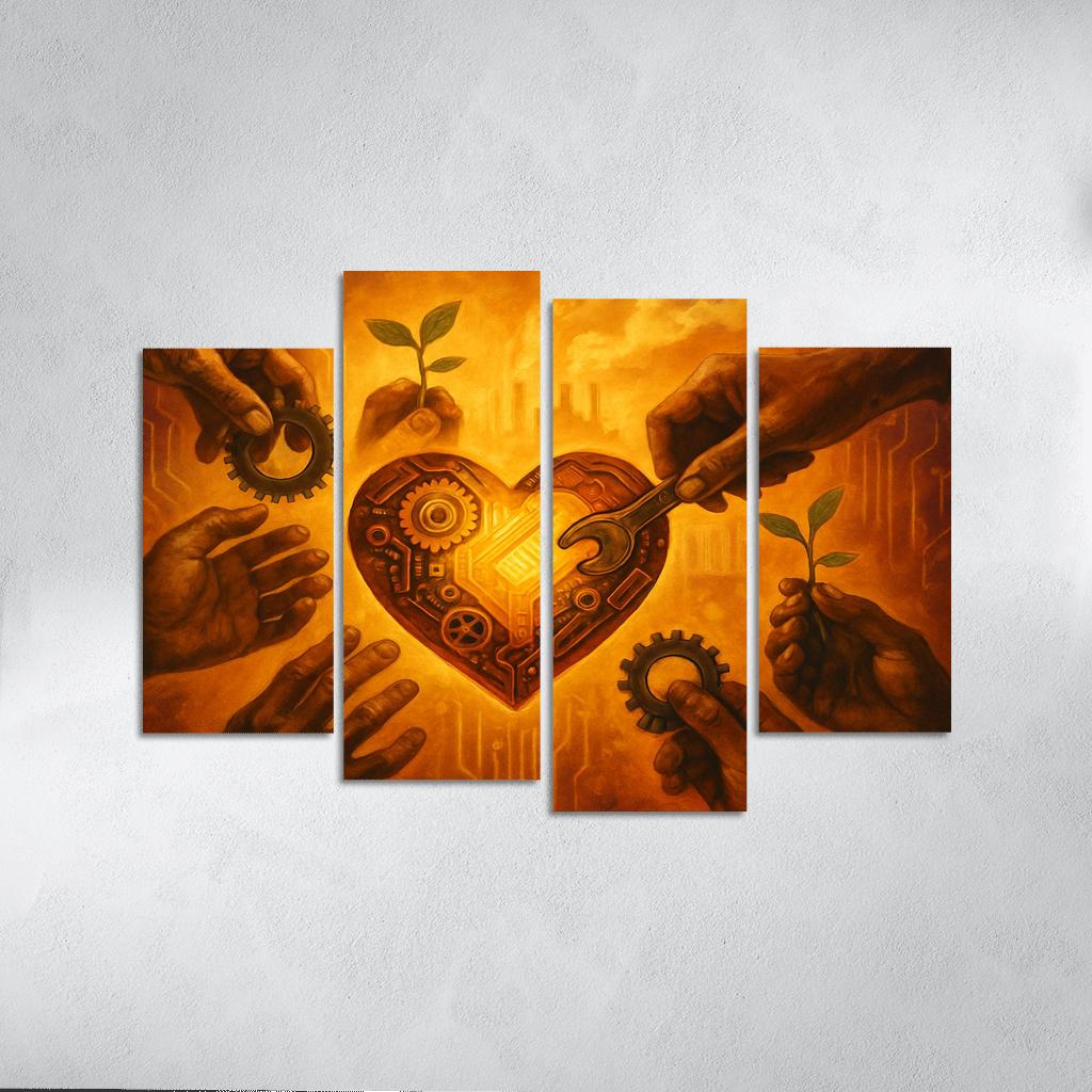 Hands That Shape Tomorrow wall decor