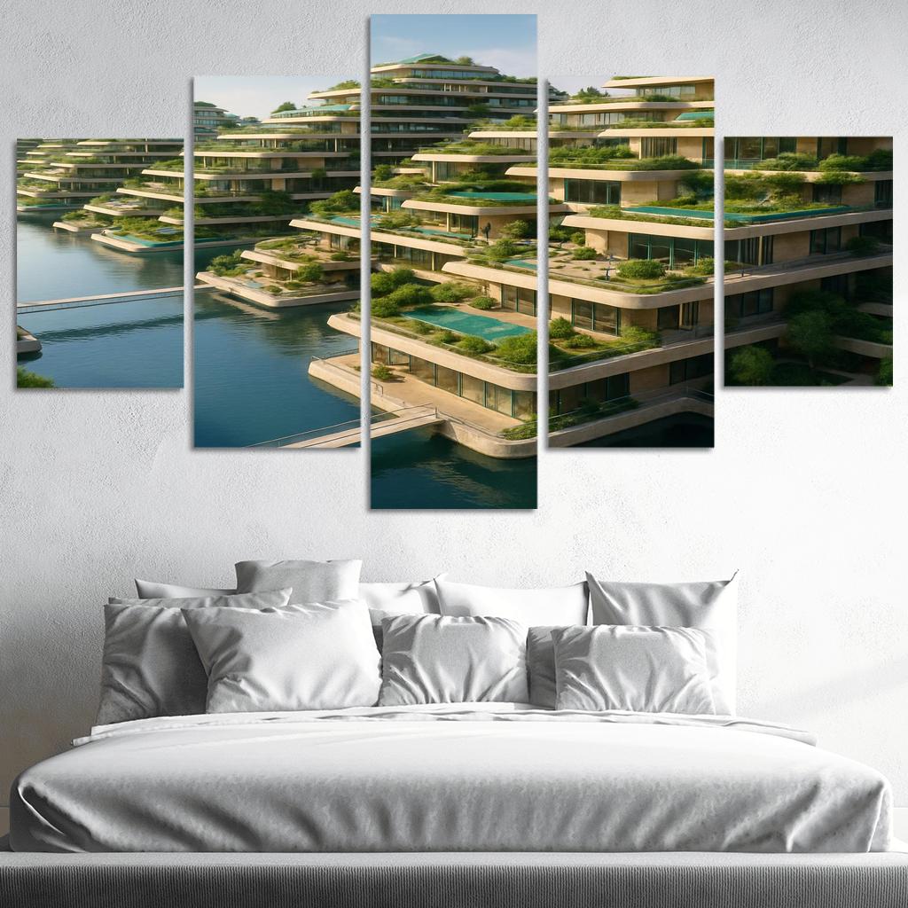 Amphibious Terraces Habitat wall art