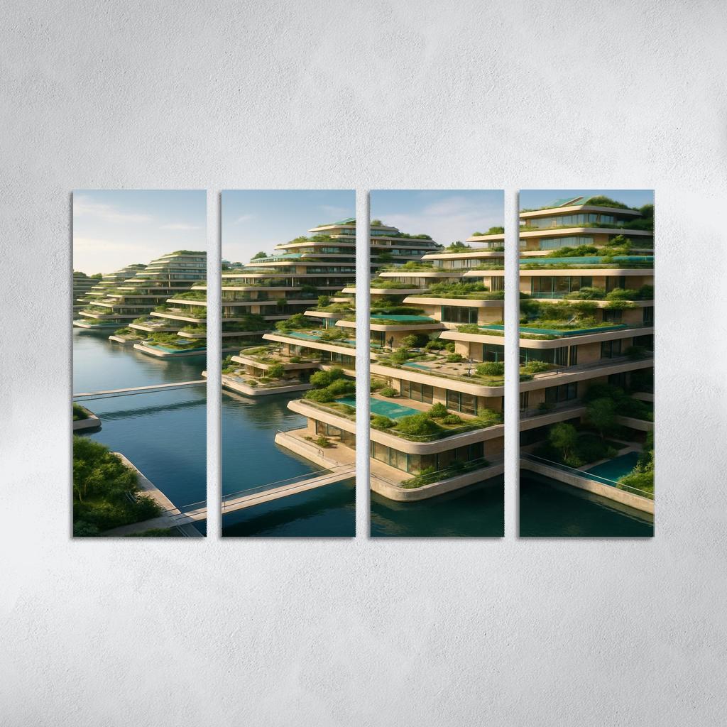 Amphibious Terraces Habitat wall art