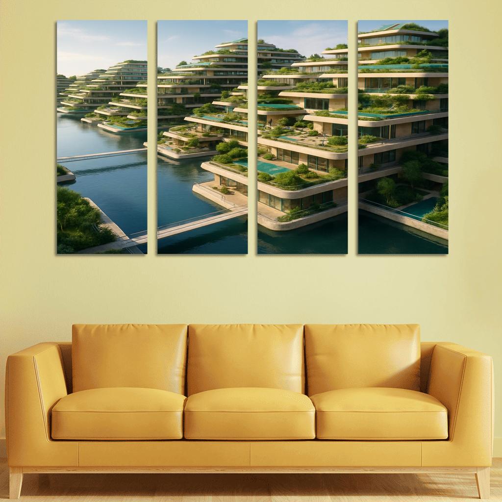Amphibious Terraces Habitat wall art