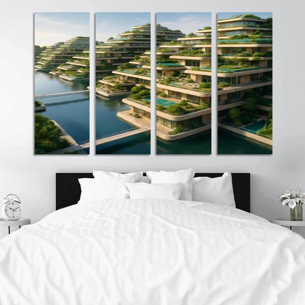 Amphibious Terraces Habitat wall art