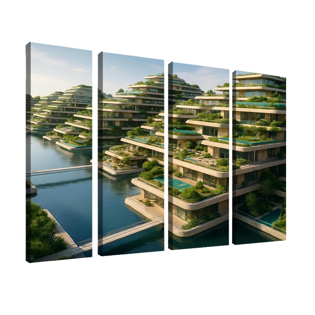 Amphibious Terraces Habitat wall art