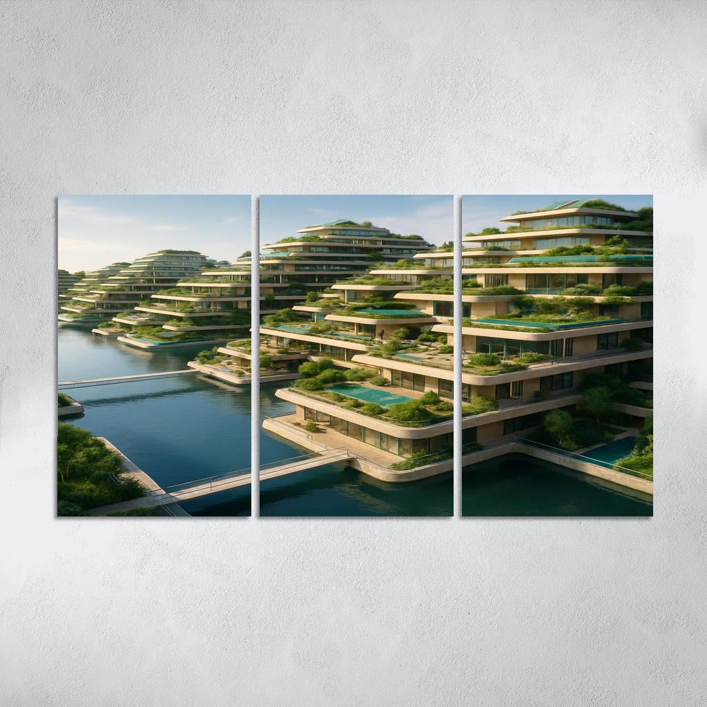 Amphibious Terraces Habitat wall art
