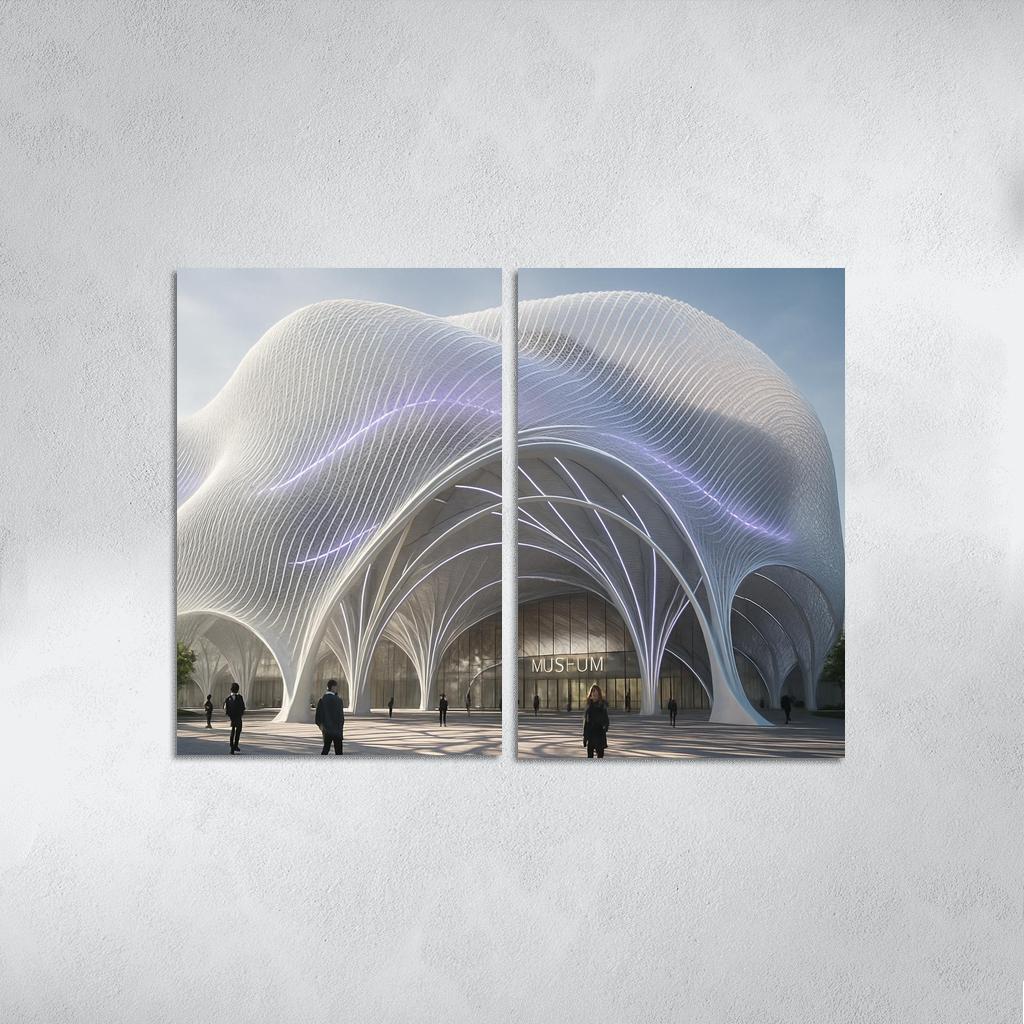 Kinetic Light Weave Museum wall decor