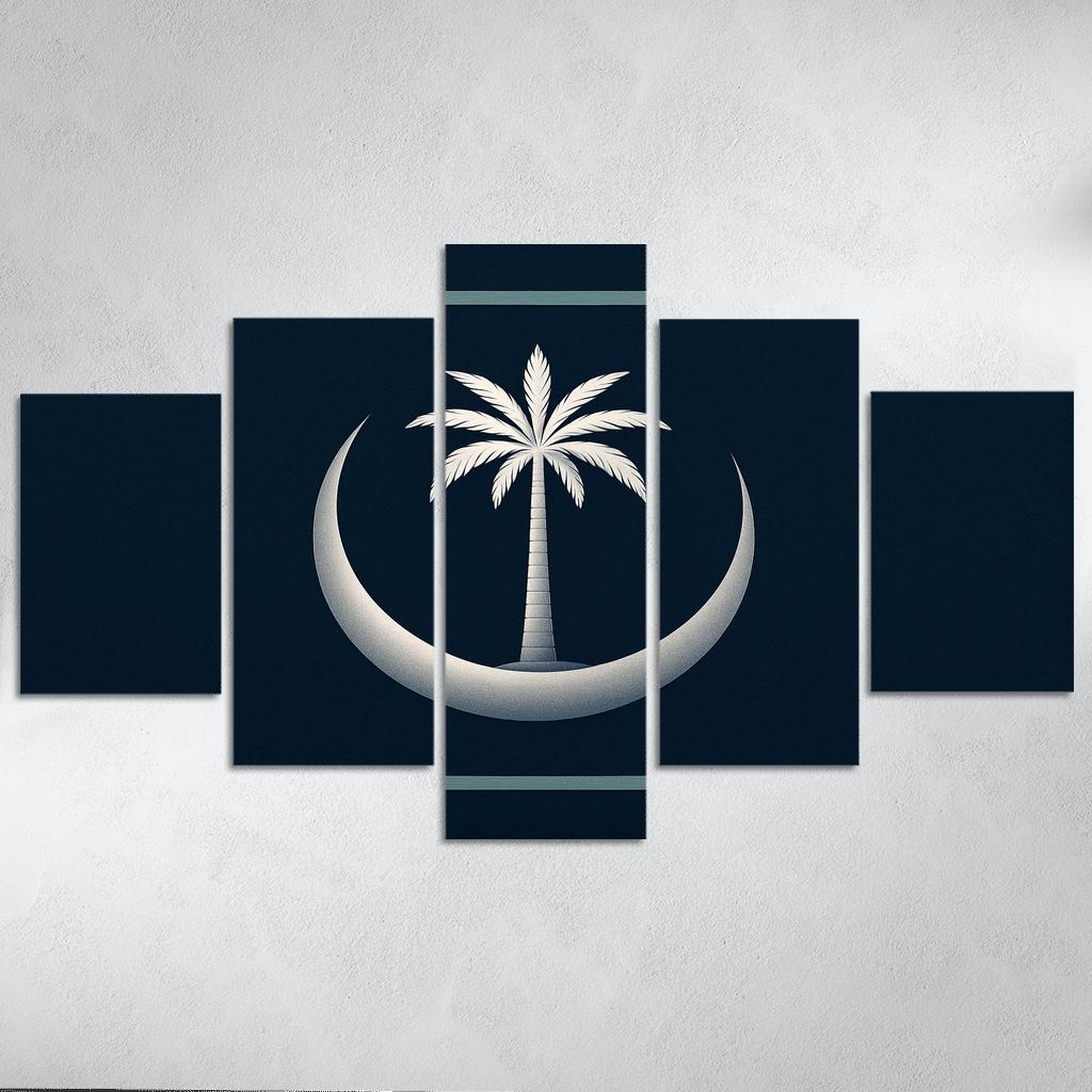 Crescent And Palm Emblem Of Night And Oasis one-piece frames