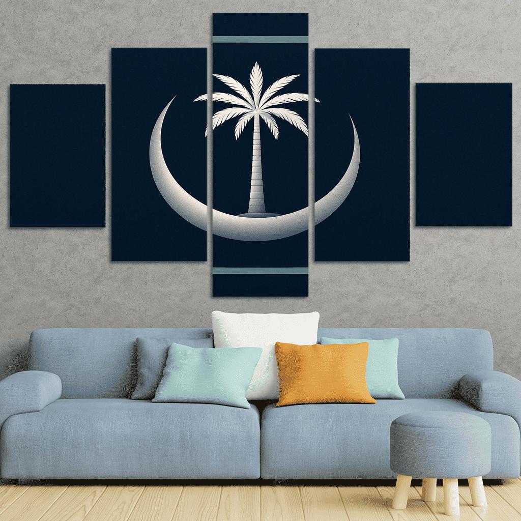 Crescent And Palm Emblem Of Night And Oasis one-piece frames