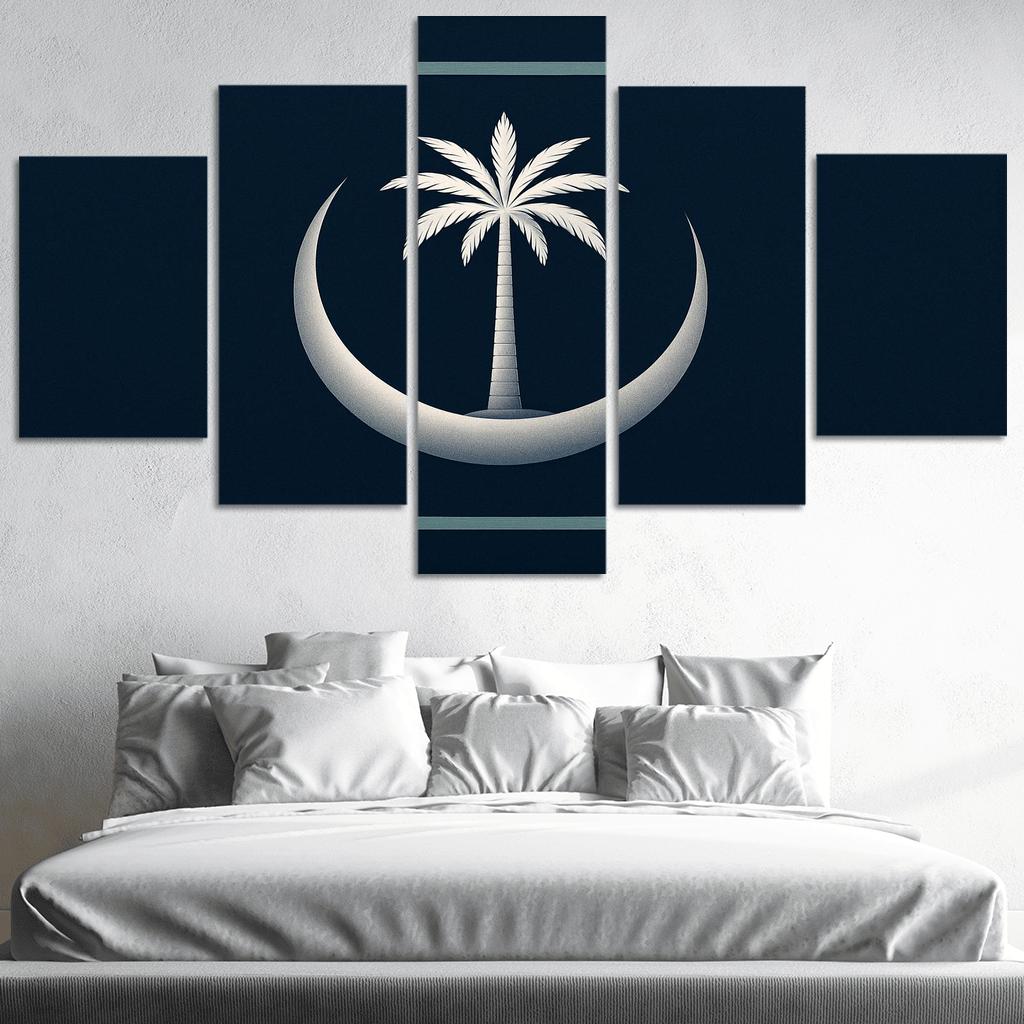 Crescent And Palm Emblem Of Night And Oasis one-piece frames