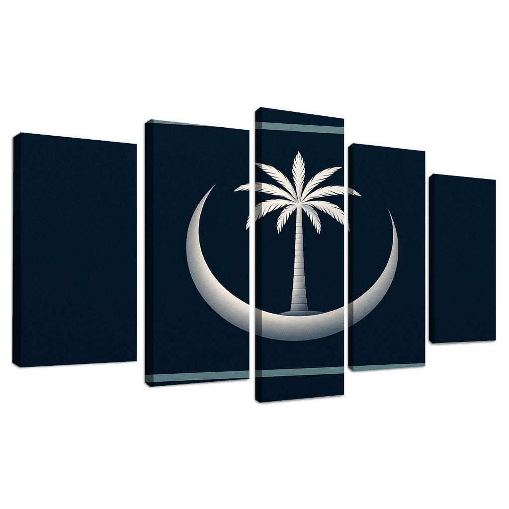 Crescent And Palm Emblem Of Night And Oasis one-piece frames