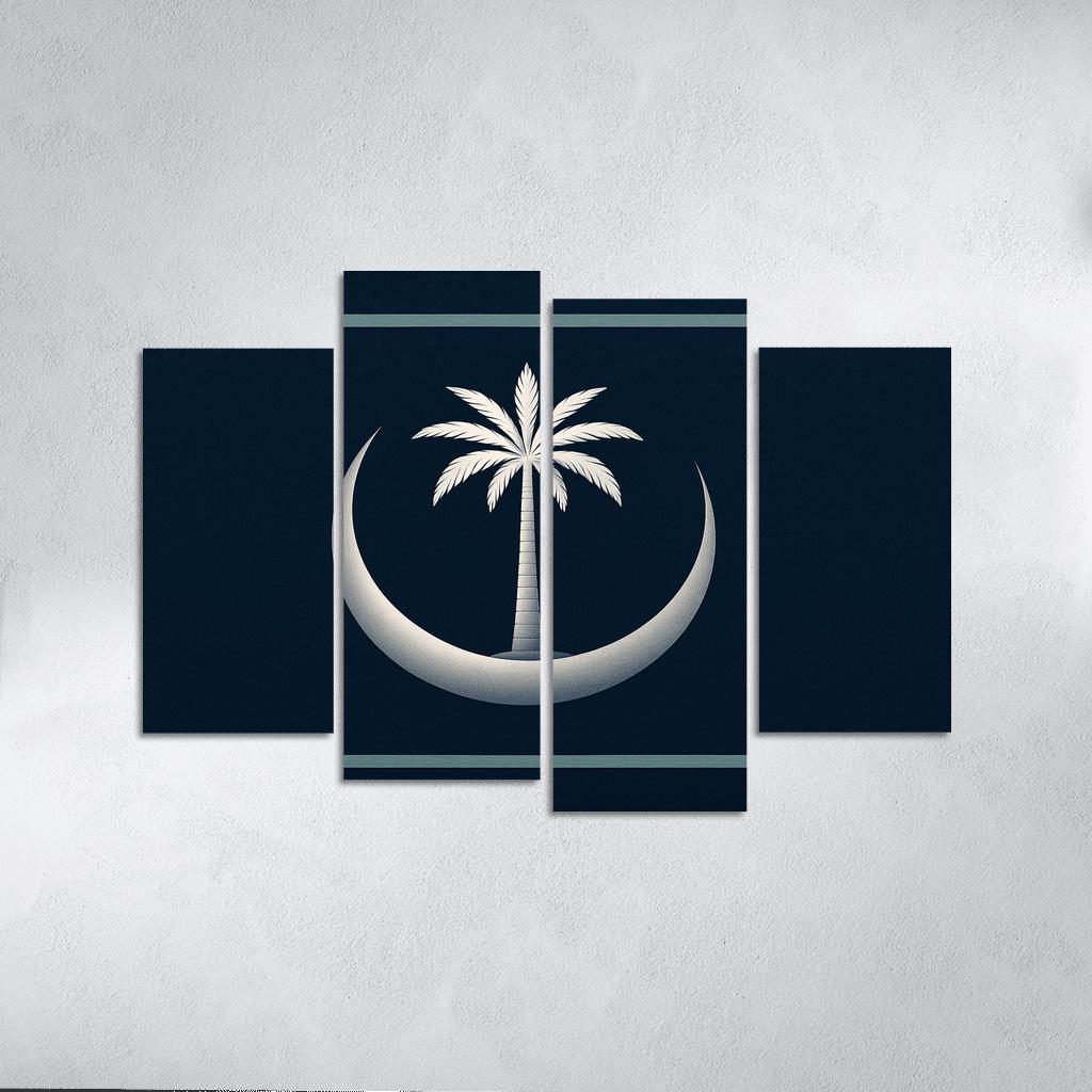 Crescent And Palm Emblem Of Night And Oasis one-piece frames