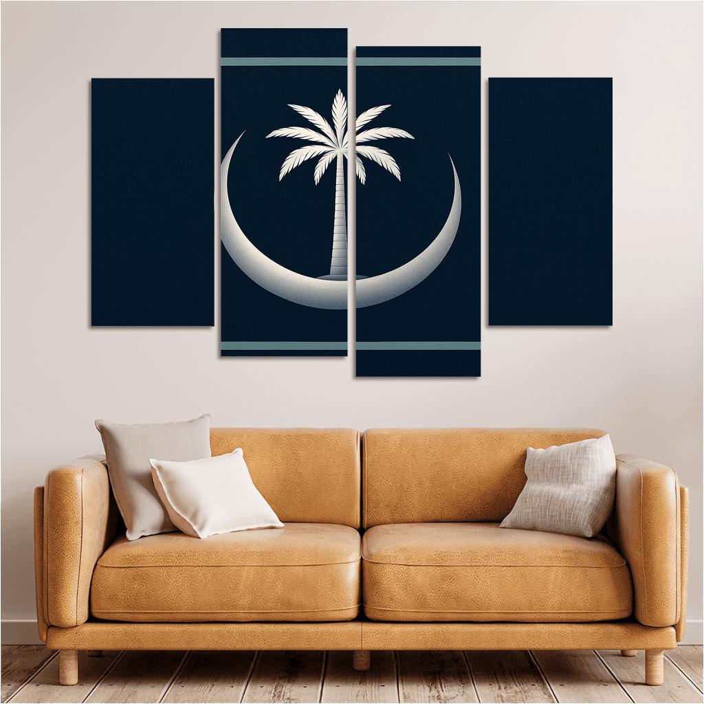 Crescent And Palm Emblem Of Night And Oasis one-piece frames