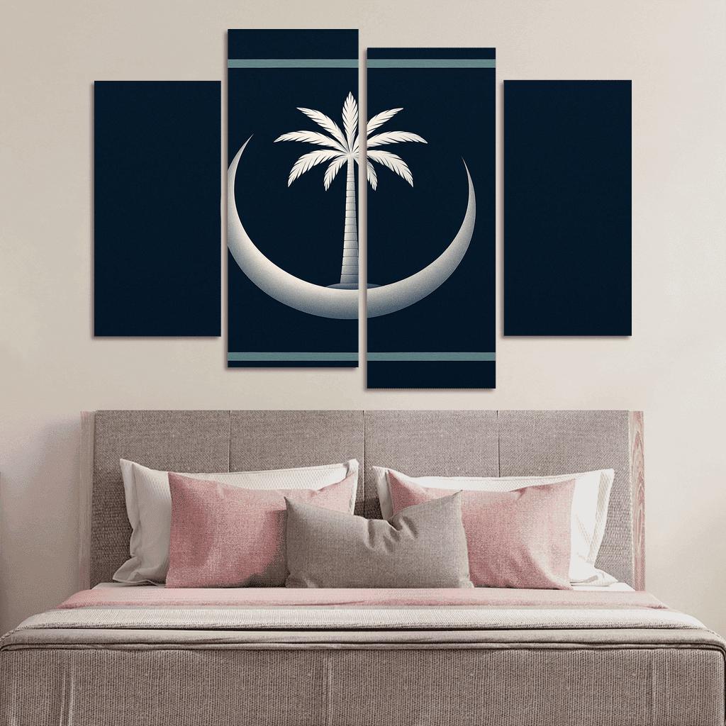 Crescent And Palm Emblem Of Night And Oasis one-piece frames