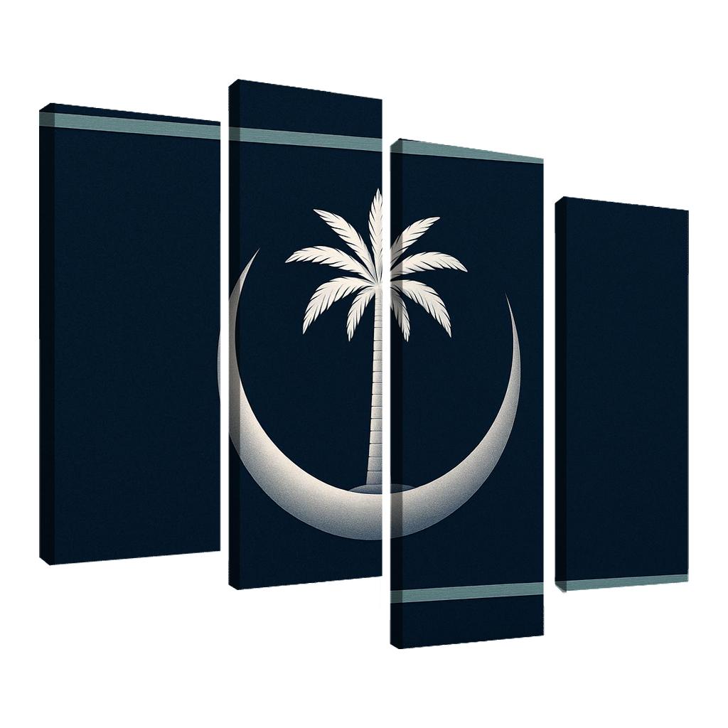 Crescent And Palm Emblem Of Night And Oasis one-piece frames