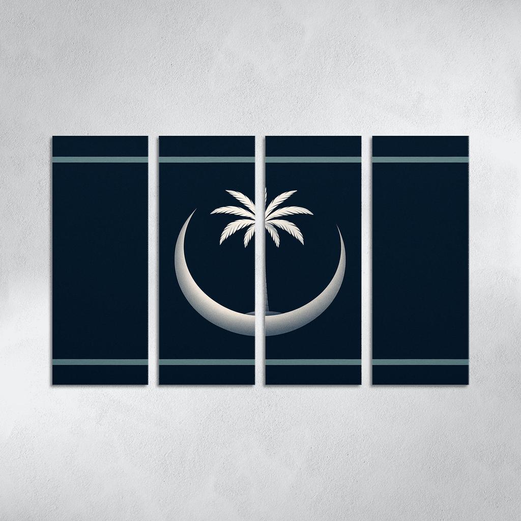 Crescent And Palm Emblem Of Night And Oasis one-piece frames