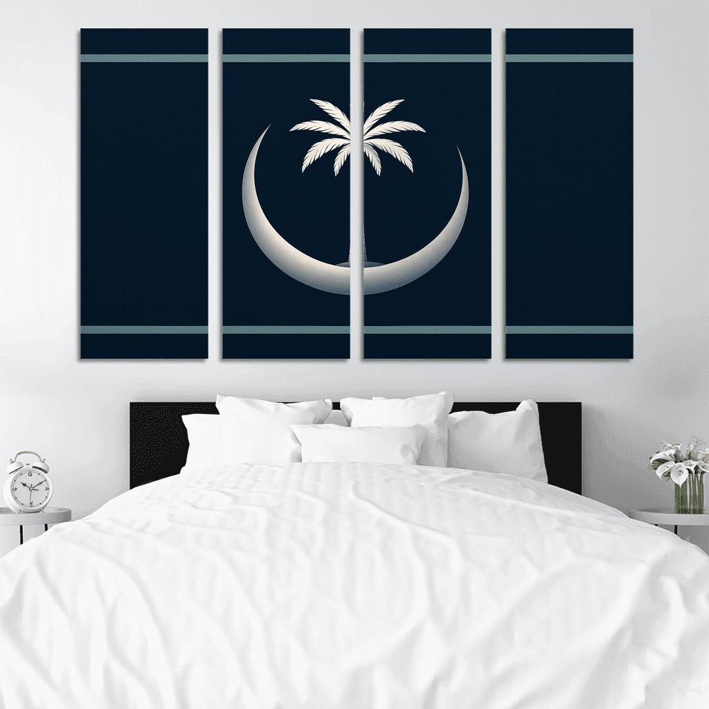Crescent And Palm Emblem Of Night And Oasis one-piece frames