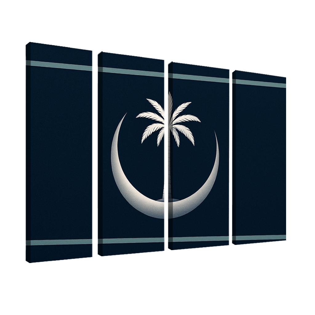 Crescent And Palm Emblem Of Night And Oasis one-piece frames