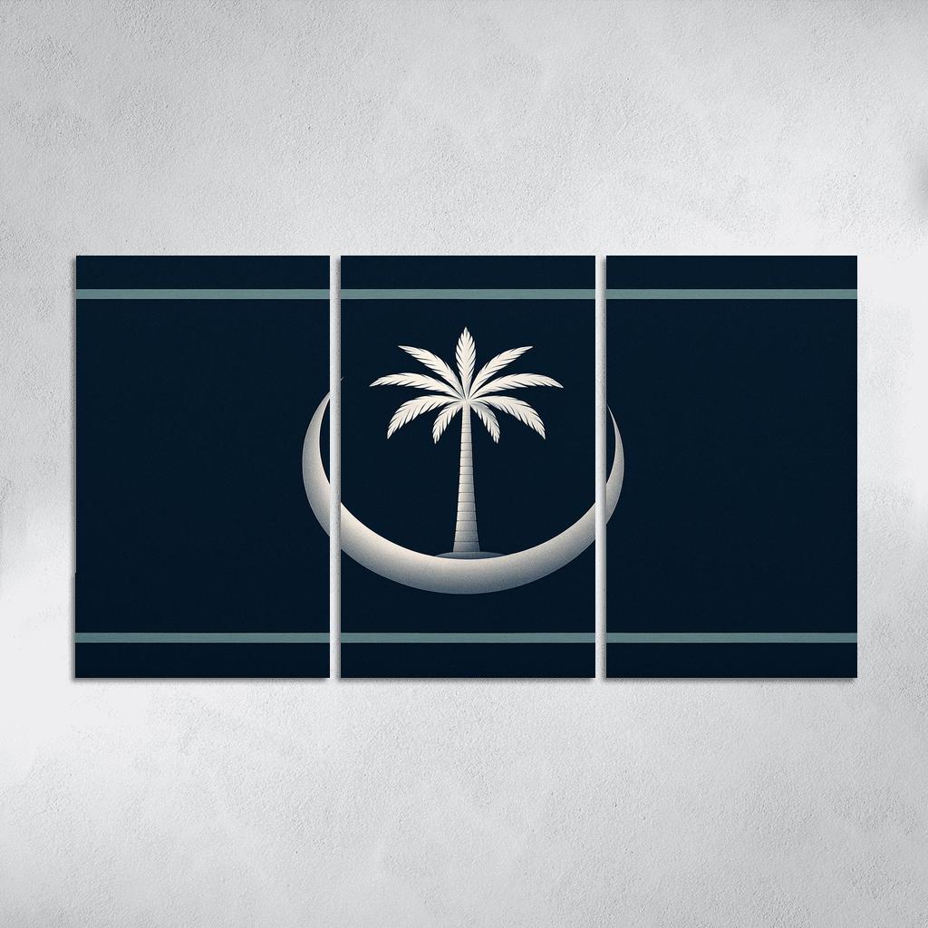 Crescent And Palm Emblem Of Night And Oasis one-piece frames