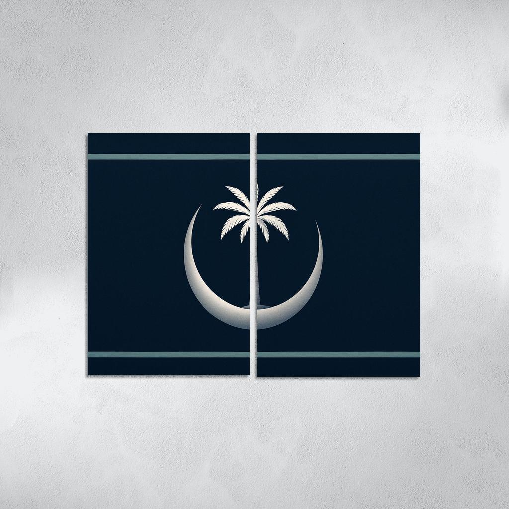 Crescent And Palm Emblem Of Night And Oasis one-piece frames