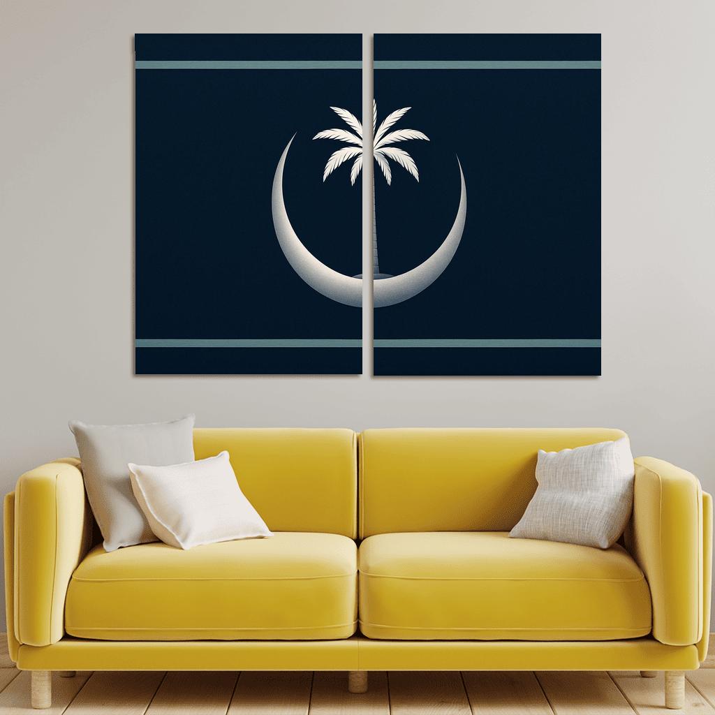 Crescent And Palm Emblem Of Night And Oasis one-piece frames