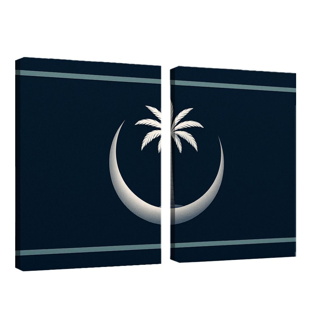 Crescent And Palm Emblem Of Night And Oasis one-piece frames