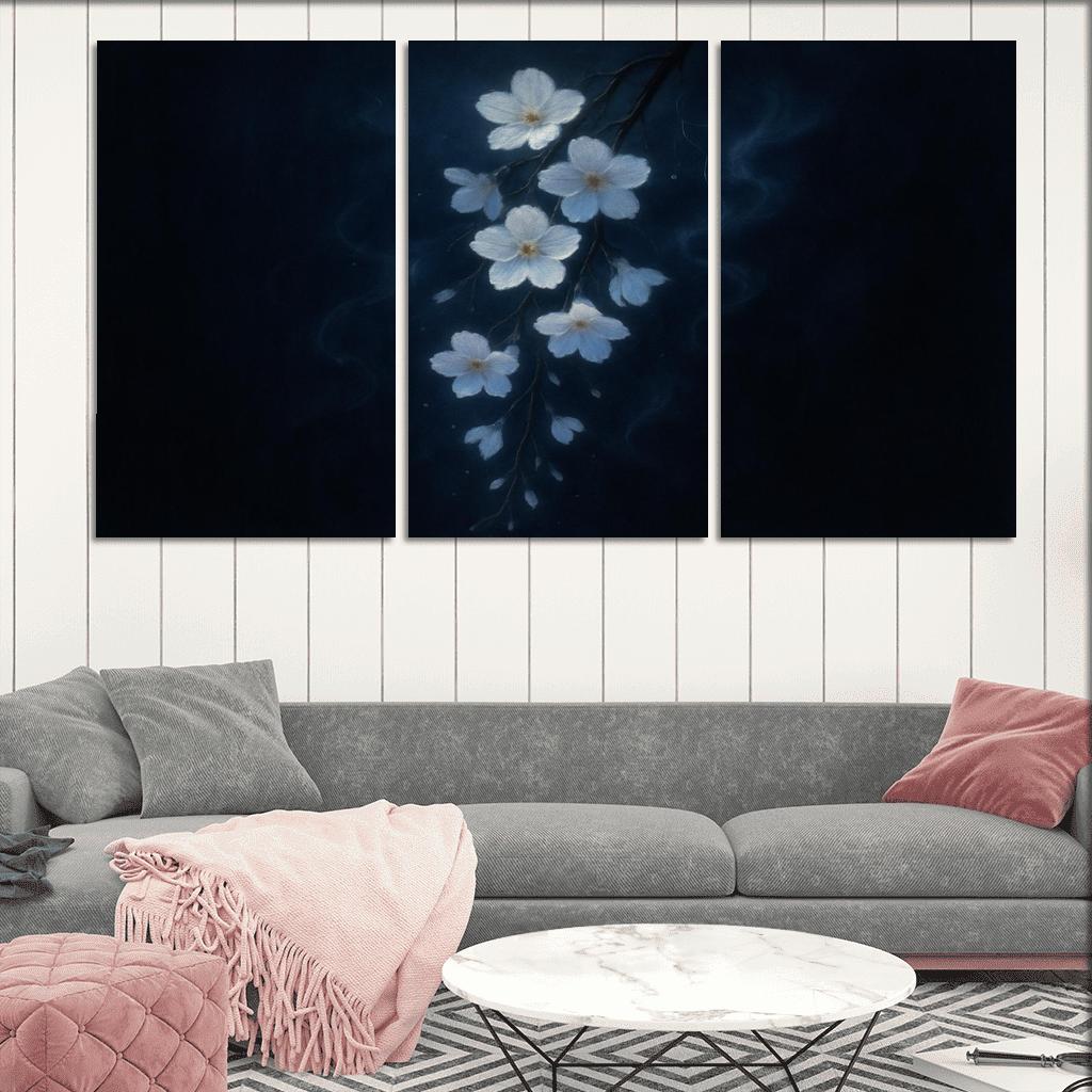 Nocturne Of Luminous Petals wall decor