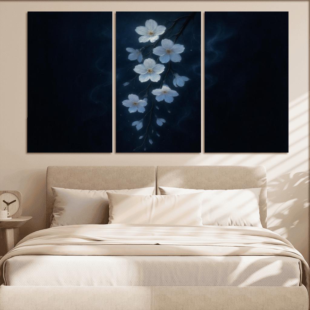 Nocturne Of Luminous Petals wall decor