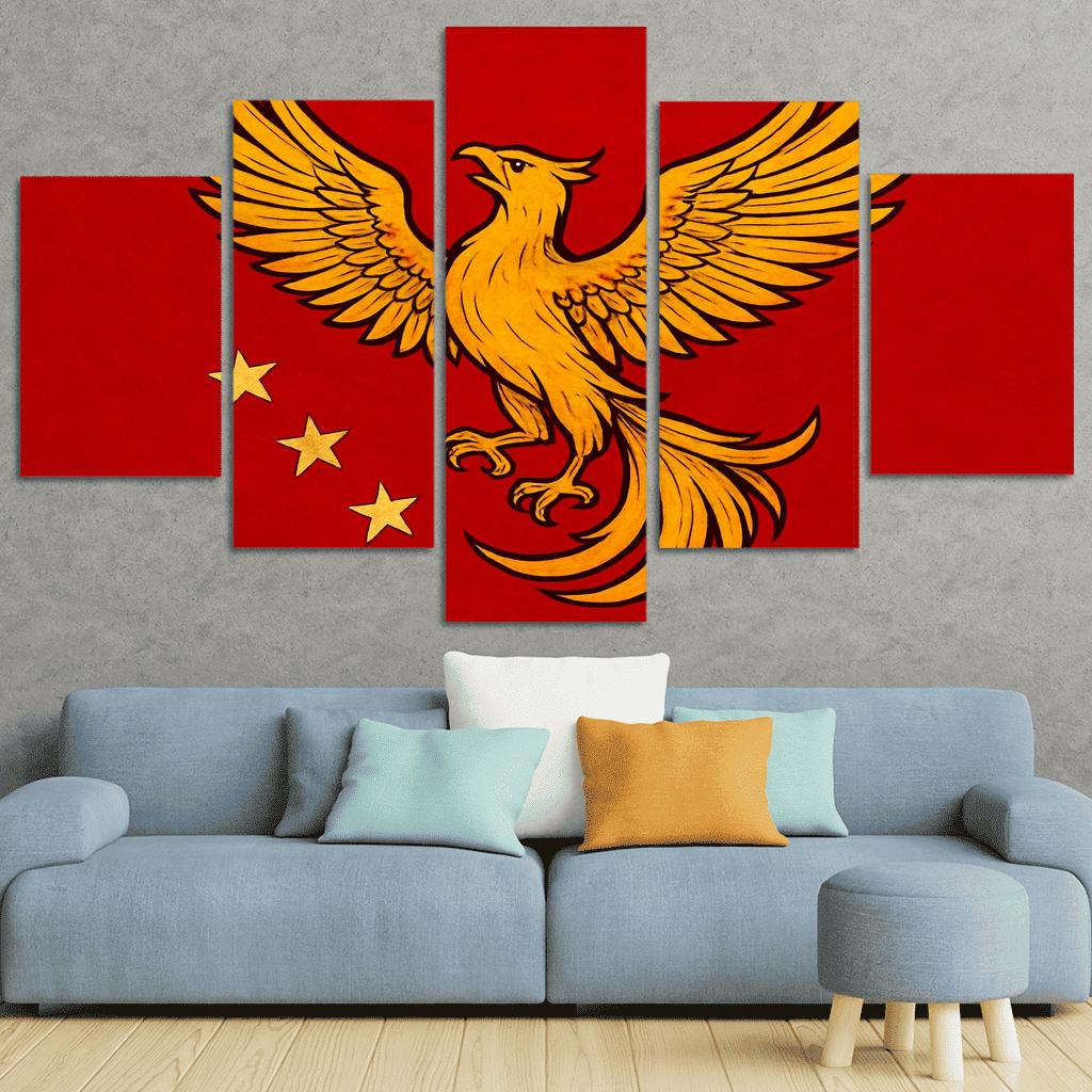 Rising Phoenix Of Renewal Standard canvas paintings frame