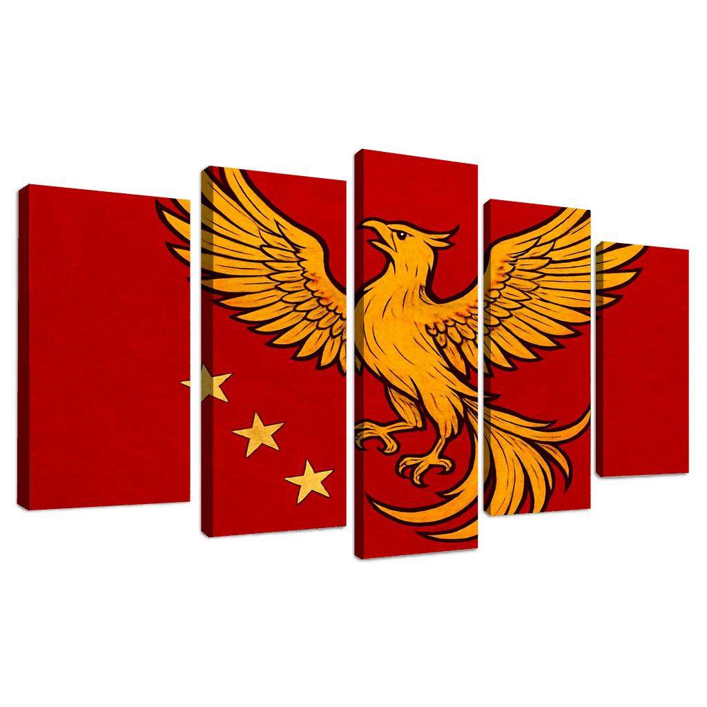 Rising Phoenix Of Renewal Standard canvas paintings frame