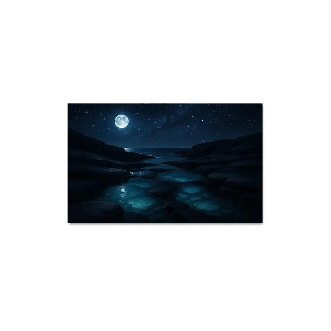 Starlit Reflections Of Crystal Sound abstract paintings frame