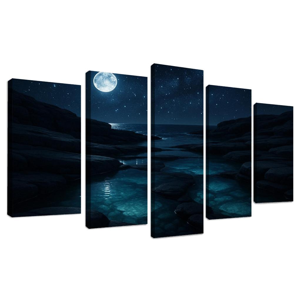 Starlit Reflections Of Crystal Sound abstract paintings frame